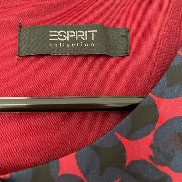 Esprit Collection Shift Dress - Red/Blue/Gold, Size XS - Picture 2 of 3